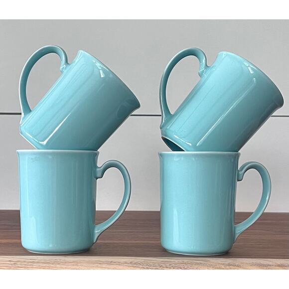 Prego Aqua by Corning Crown Mug CoffeeTea Cocoa Set of 4 Replacement - Picture 2 of 8